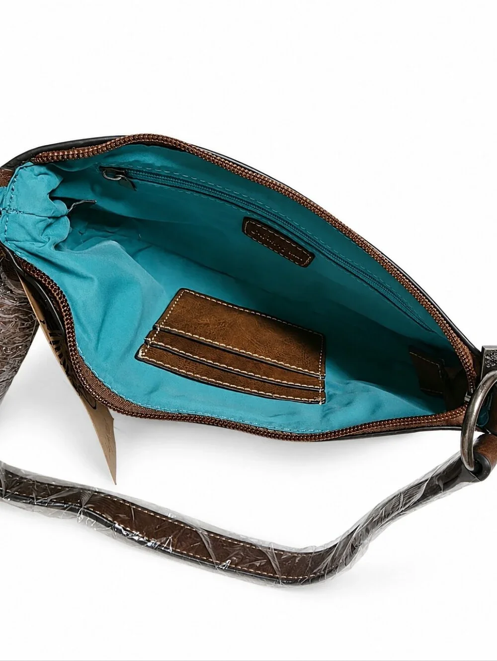 Catchfly Studio Western Longhorn Leopard Shoulder Bag NWT